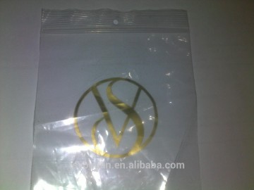 printed zip lock plastic bag