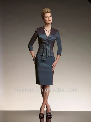 tea length mother of the bride jacket dress