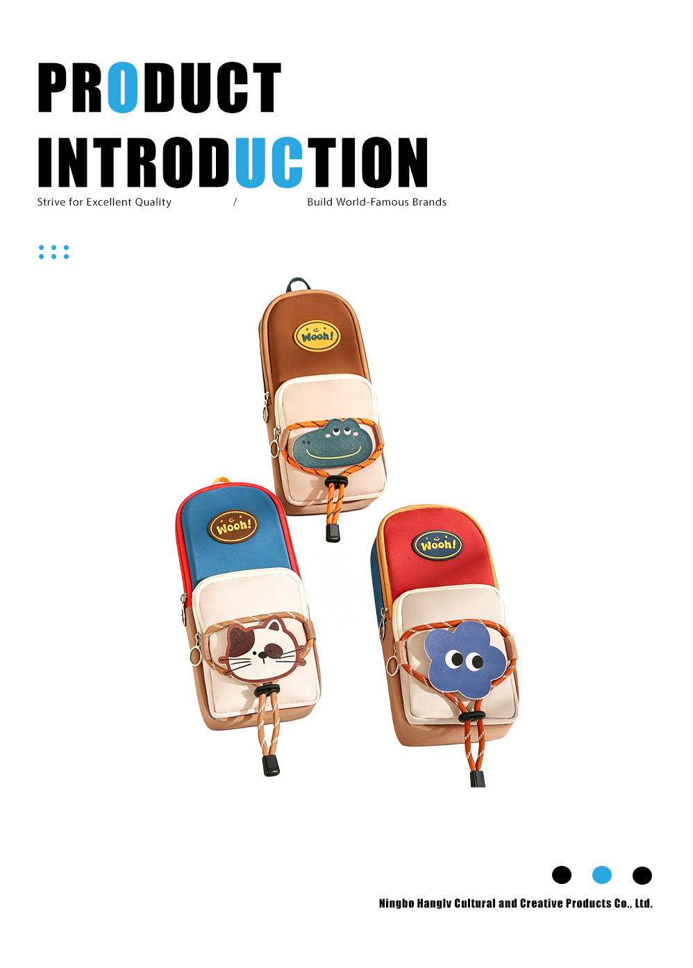 Kotak pensil blok warna ransel kecil retro (1) Retro small backpack color-block pencil case(1)
