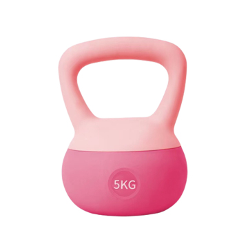 Customized Pink Kettlebells: Perfect for Home Fitness - Soft PVC and Iron Sand Filled for Men and Women