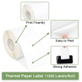 White label heat transfer label roll paper