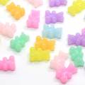 Hottest Gummy Bear Resin Cabochon Beads Animal Figurines Flatback Miniature for Jewelry Accessories Keychain Ornament