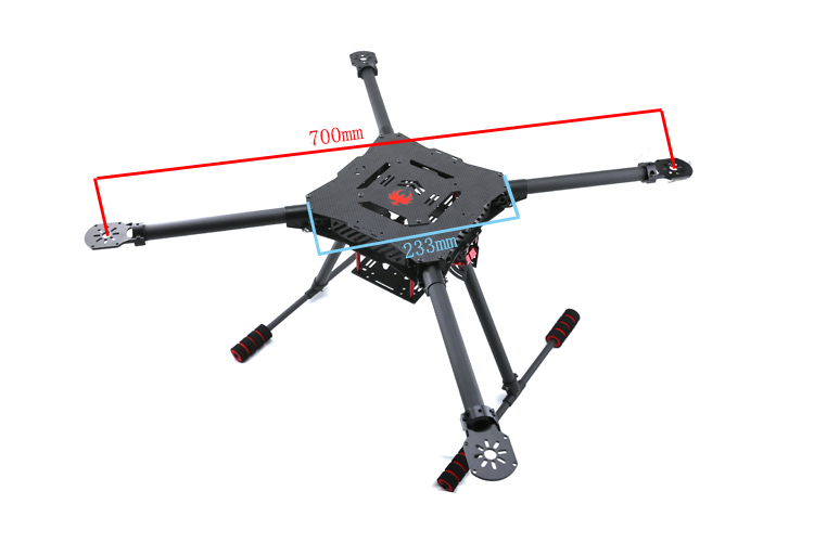 QF700 carbon fiber drone frame