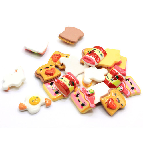 100pcs Planar Flatback Resin Craft Mini Food Charms for Jewelry Accessory Phone Case Decorations