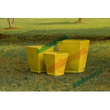 Large Yellow Glazed Indoor Plant Pots For Sale