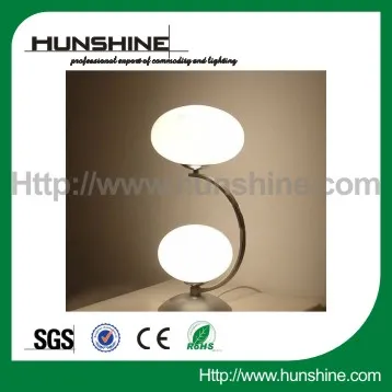 simple double light writing table lamp