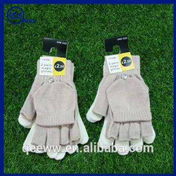 Yhao high quality half finger gloves with flip top and magic gloves set