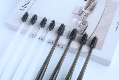 Luxury hotels sell translucent toothbrushes