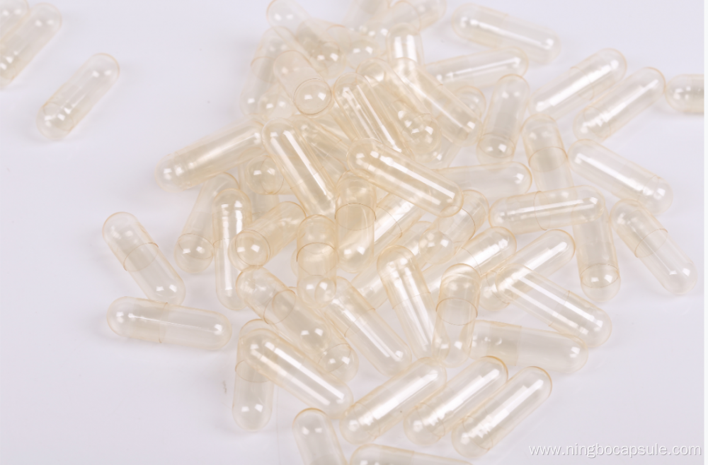 Size 00 transperant color capsules