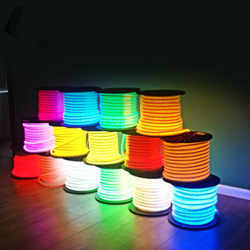 IP67 Waterproof DC 12/24/220V 2835 RGB Flexible LED Neon Strips for Custom Outdoor Decor
