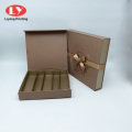 Boîte d&#39;emballage de truffes au chocolat de célébration de luxe personnalisée