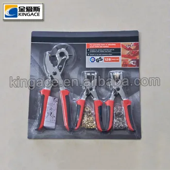 128 Pieces Hole Punch Pliers Set for Cardboard and Leather