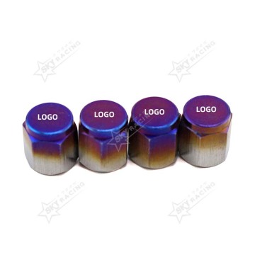Custom Aluminum Logo Tire Valve Caps for Cars, Motorcycles, and Bikes