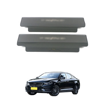 OEM Automotive Stainless Steel Carbon Fiber Interior Accessories for 2020 Geely Preface Seat Kick Plate
