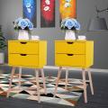 Customized Cheap Yellow Nightstands Side Table Nightstand