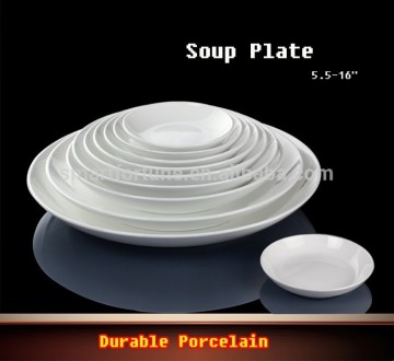 Deep Dish Round Dinner Plate Standard Dinner Plate for Hotel used