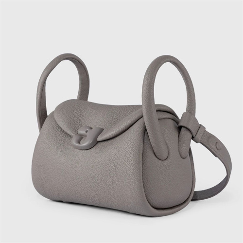 Premium Leather Accent Cotton Tote Handbag