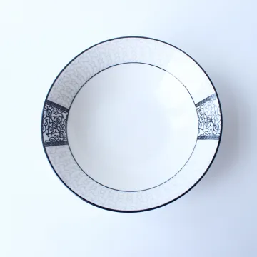 Black and White Pad Printing 6.25'' Bowl