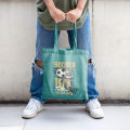 Football-themed Pattern Canvas Tote Bag