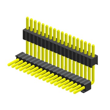 1.27mm Pitch Single Row Double Plastic Angle Type3