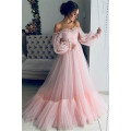 Abiti da ballo di tulle in tulle increspati