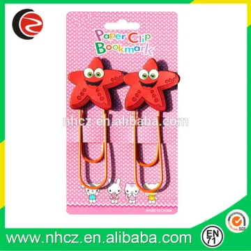 Star Paper Clip Red Star Bookmark