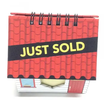 Paper calendar house-shaped sticky note