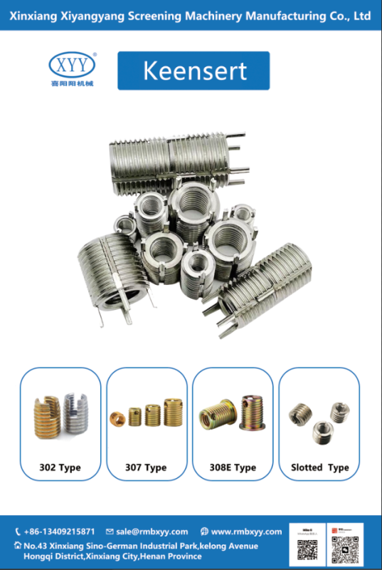 Self-Locking Stainless Steel Wire Screw Sleeve for M2 M5 M10 Fasteners with Alloy Aluminium Material Thread Insert (10-32 Inch Thread)