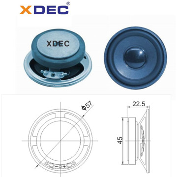 Tam aralıklı 57mm ferrit mıknatıs 4ohm 2w hoparlör