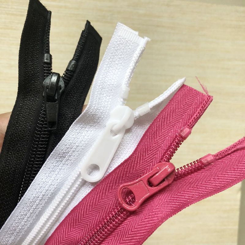 Large nylon zipper for garment