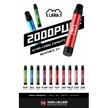 Lana Pen desechable Vape Pen 2000 Puffs