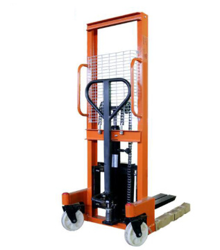 1 Ton and 2 Ton Manual Hydraulic Stacker Pallet Lifts and Forklifts with Adjustable Forks
