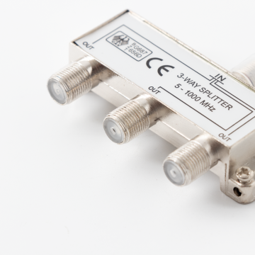 High Quality Nickel Plated TV Splitter Connector Coaxial Male for Cable TV Antenna