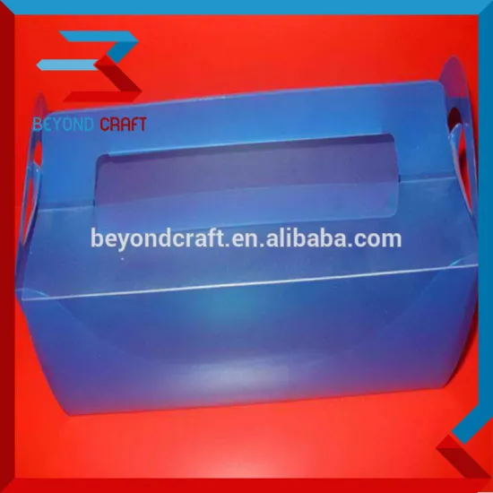 foldable clear Poly PP plastic transparent packaging box