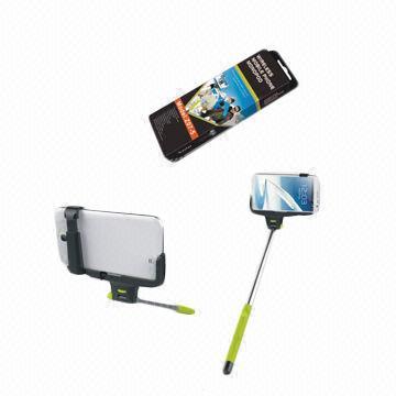 Handheld Cellphone Monopod with Built-in Wireless Shutter Controller