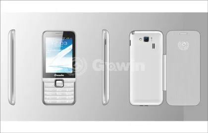 Blue Pixel Mobile Phone , Four Frequency Slim Bar Mobile