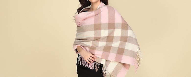 90% Wool 10% Cashmere Woven Throw -6