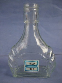 empty 160ml glass wine bottle