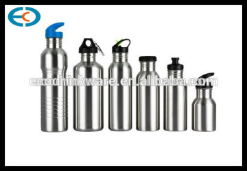 Various size unique lid aluminium water bottle