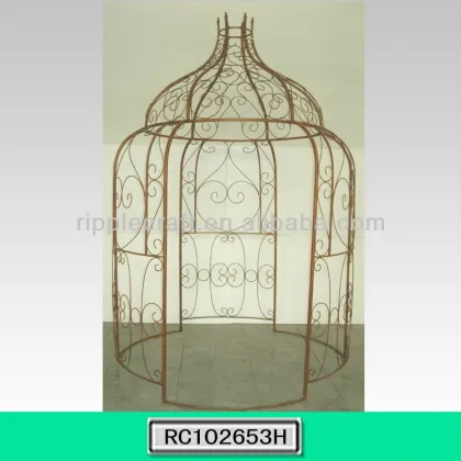 Golden Portable Garden Metal Pavilion