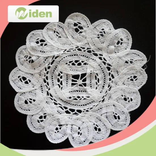 Customized 100% Cotton Battenburg Lace Fabric Cotton Doilies