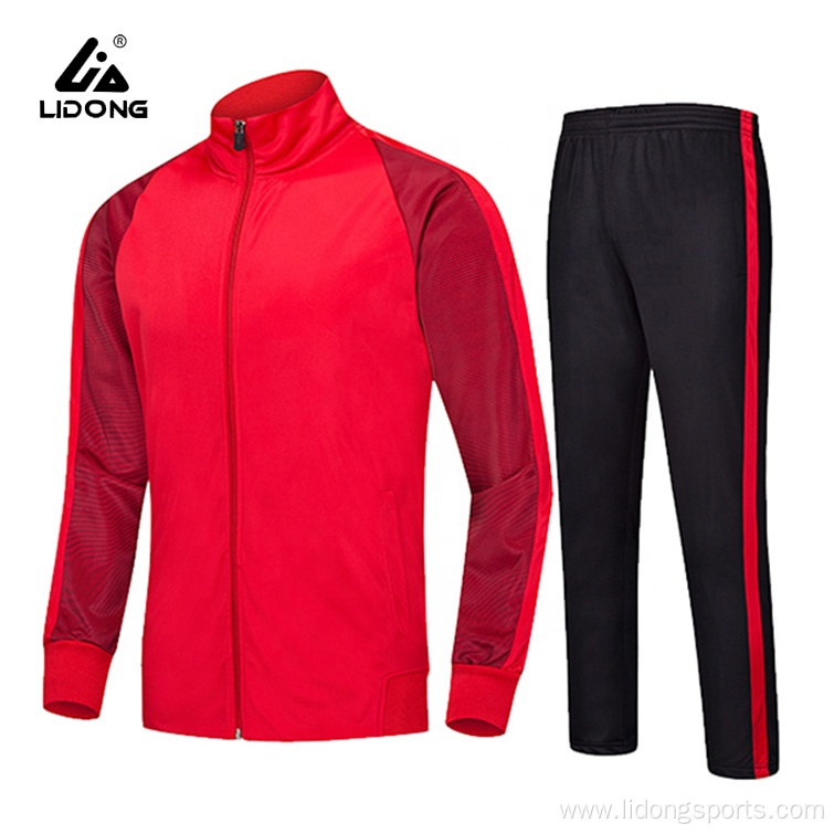 100% Polyester Tracksuit Jogging Sports Track Suit Custom