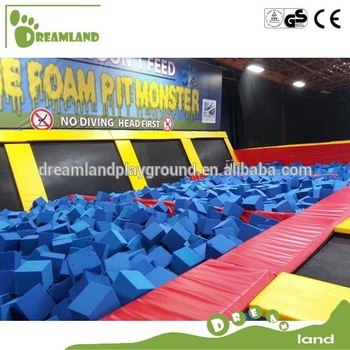 colorful gymnastic foam pit cubes