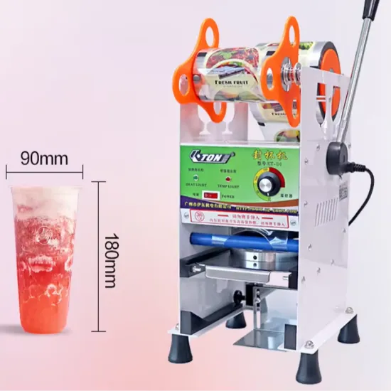 Affordable Manual Cup Sealing Machine for Boba, Bubble Tea, Juice, and Yogurt Cups