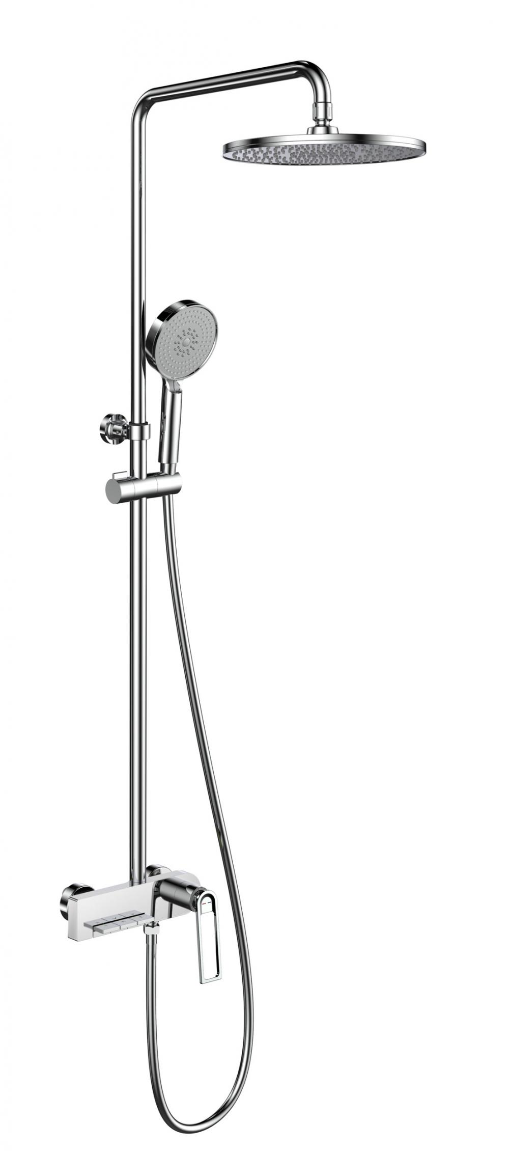 Luxury Button Control Functions Shower Faucet Set