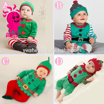 new arrived Christmas baby clothing set/Christmas baby romper newborn baby clothing set