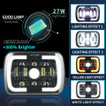 Square 7 Inch Motorcycle Led Headlights For Jeep