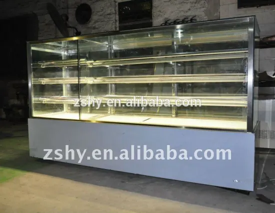Cake display showcase for bakery shop