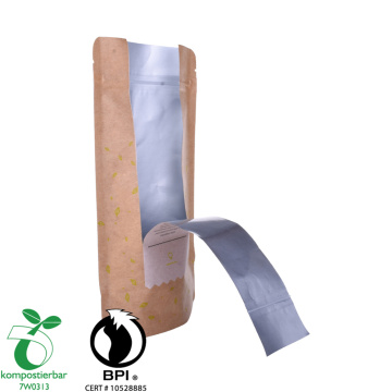 Laminated Material Kraft Paper Pouch Biodegradable Factory