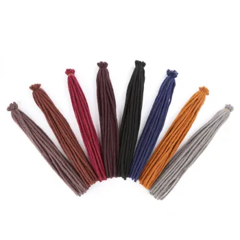 Cheap Dreadlocks 20 Inch Afro Synthetic Braiding Hair Extension Reggae Hair Accessories Dreadlocks Crochet Braids hair Faux Locs